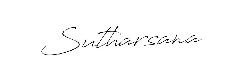 How to make Sutharsana name signature. Use Antro_Vectra style for creating short signs online. This is the latest handwritten sign. Sutharsana signature style 6 images and pictures png