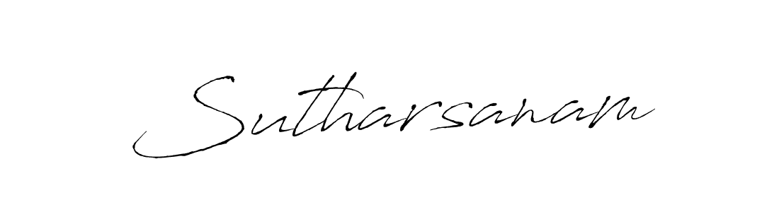 Make a beautiful signature design for name Sutharsanam. Use this online signature maker to create a handwritten signature for free. Sutharsanam signature style 6 images and pictures png