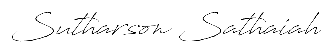 Personalize your online presence with Sutharson Sathaiah signature rendered in elegant Antro_Vectra font. Great for website footers and blogs. Sutharson Sathaiah signature style 6 images and pictures png
