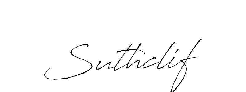 The best way (Antro_Vectra) to make a short signature is to pick only two or three words in your name. The name Suthclif include a total of six letters. For converting this name. Suthclif signature style 6 images and pictures png