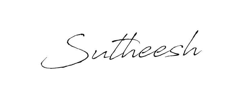 Design your own signature with our free online signature maker. With this signature software, you can create a handwritten (Antro_Vectra) signature for name Sutheesh. Sutheesh signature style 6 images and pictures png