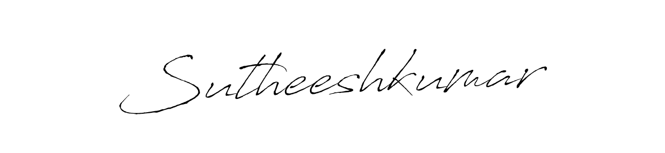 How to make Sutheeshkumar signature? Antro_Vectra is a professional autograph style. Create handwritten signature for Sutheeshkumar name. Sutheeshkumar signature style 6 images and pictures png