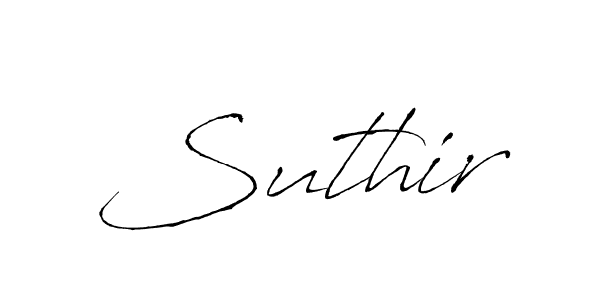 How to make Suthir signature? Antro_Vectra is a professional autograph style. Create handwritten signature for Suthir name. Suthir signature style 6 images and pictures png