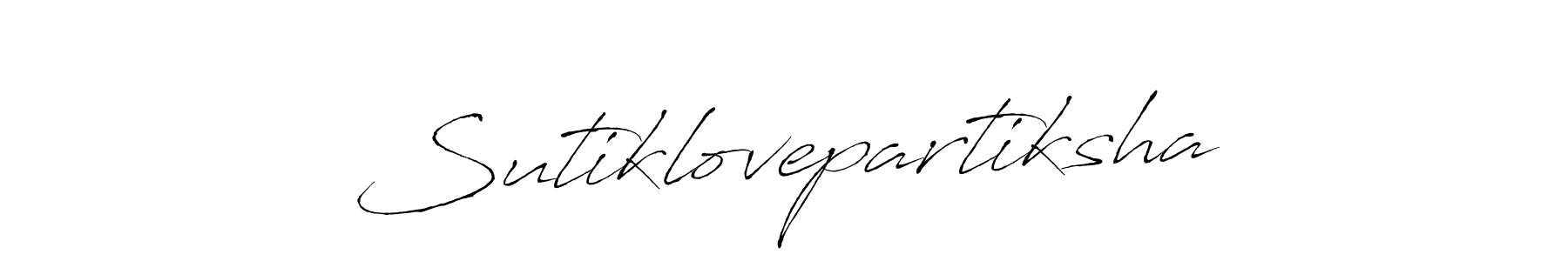 Sutiklovepartiksha stylish signature style. Best Handwritten Sign (Antro_Vectra) for my name. Handwritten Signature Collection Ideas for my name Sutiklovepartiksha. Sutiklovepartiksha signature style 6 images and pictures png