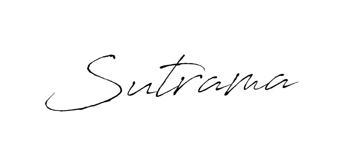 How to make Sutrama name signature. Use Antro_Vectra style for creating short signs online. This is the latest handwritten sign. Sutrama signature style 6 images and pictures png