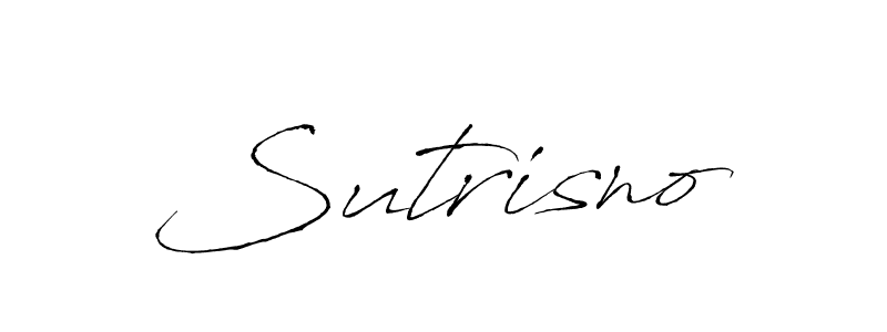 Make a beautiful signature design for name Sutrisno. With this signature (Antro_Vectra) style, you can create a handwritten signature for free. Sutrisno signature style 6 images and pictures png