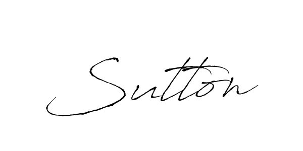 Make a beautiful signature design for name Sutton. With this signature (Antro_Vectra) style, you can create a handwritten signature for free. Sutton signature style 6 images and pictures png