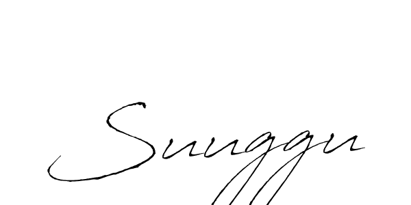 You should practise on your own different ways (Antro_Vectra) to write your name (Suuggu) in signature. don't let someone else do it for you. Suuggu signature style 6 images and pictures png