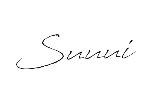 How to make Suuui signature? Antro_Vectra is a professional autograph style. Create handwritten signature for Suuui name. Suuui signature style 6 images and pictures png