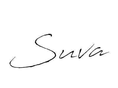 Make a beautiful signature design for name Suva. With this signature (Antro_Vectra) style, you can create a handwritten signature for free. Suva signature style 6 images and pictures png