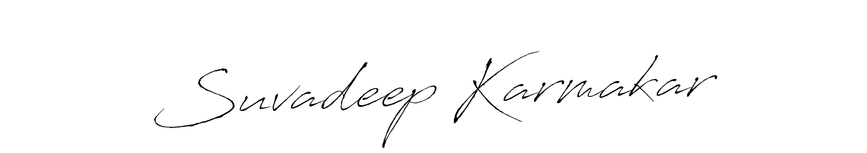You should practise on your own different ways (Antro_Vectra) to write your name (Suvadeep Karmakar) in signature. don't let someone else do it for you. Suvadeep Karmakar signature style 6 images and pictures png