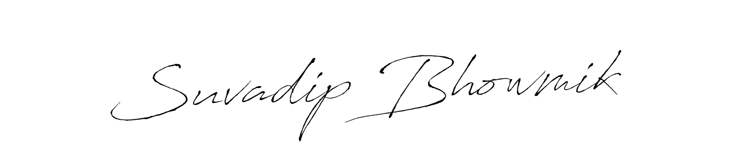 Design your own signature with our free online signature maker. With this signature software, you can create a handwritten (Antro_Vectra) signature for name Suvadip Bhowmik. Suvadip Bhowmik signature style 6 images and pictures png