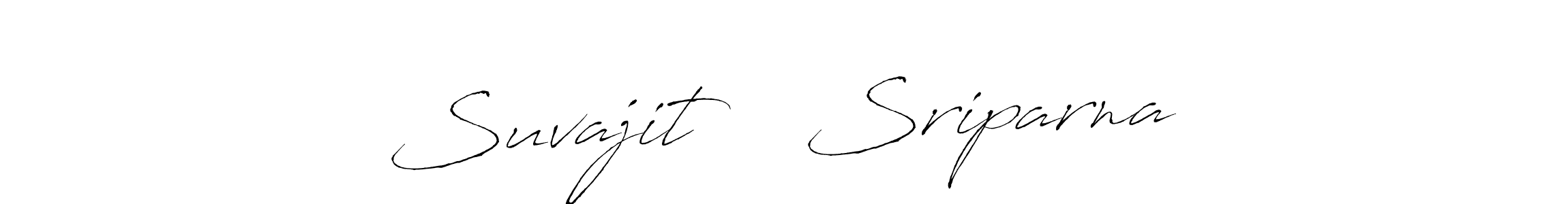 Antro_Vectra is a professional signature style that is perfect for those who want to add a touch of class to their signature. It is also a great choice for those who want to make their signature more unique. Get Suvajit ❤️ Sriparna name to fancy signature for free. Suvajit ❤️ Sriparna signature style 6 images and pictures png