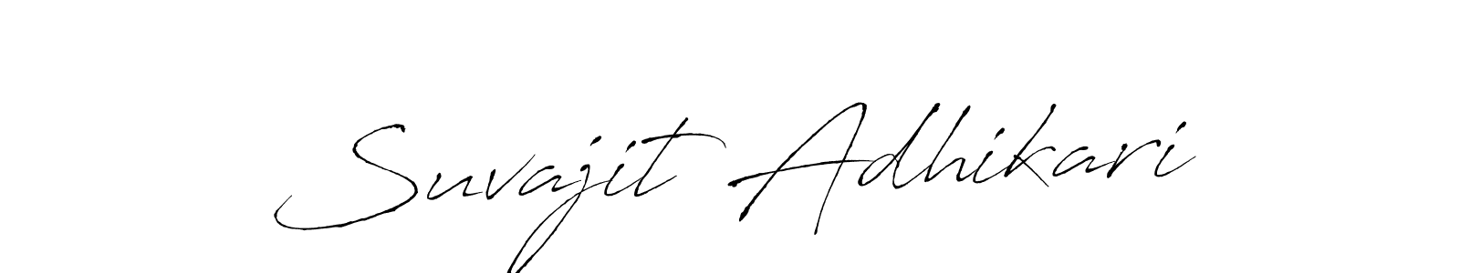 Create a beautiful signature design for name Suvajit Adhikari. With this signature (Antro_Vectra) fonts, you can make a handwritten signature for free. Suvajit Adhikari signature style 6 images and pictures png