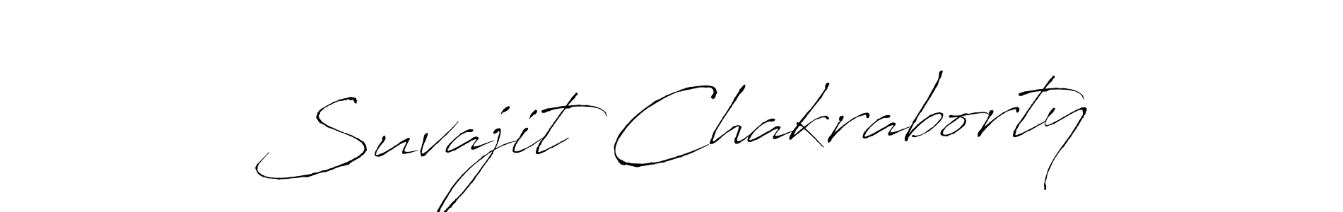 Create a beautiful signature design for name Suvajit Chakraborty. With this signature (Antro_Vectra) fonts, you can make a handwritten signature for free. Suvajit Chakraborty signature style 6 images and pictures png