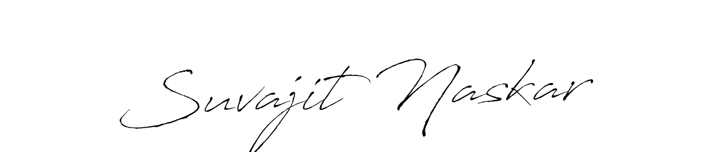 Make a beautiful signature design for name Suvajit Naskar. With this signature (Antro_Vectra) style, you can create a handwritten signature for free. Suvajit Naskar signature style 6 images and pictures png