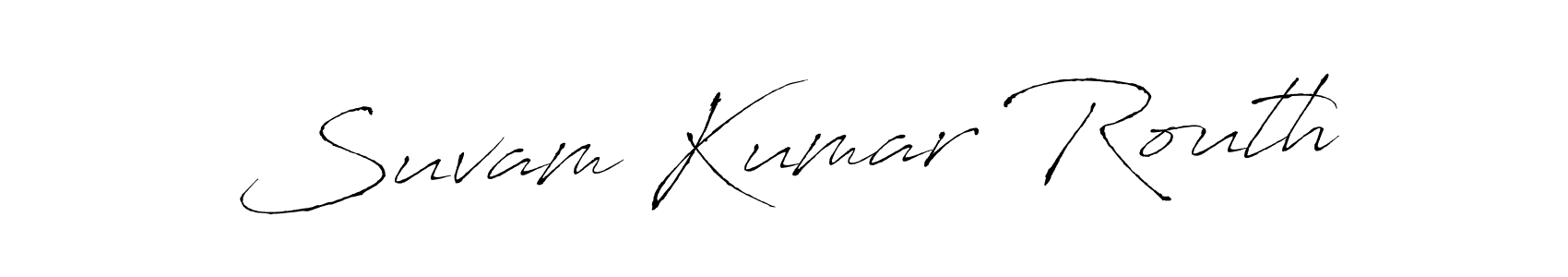 You should practise on your own different ways (Antro_Vectra) to write your name (Suvam Kumar Routh) in signature. don't let someone else do it for you. Suvam Kumar Routh signature style 6 images and pictures png