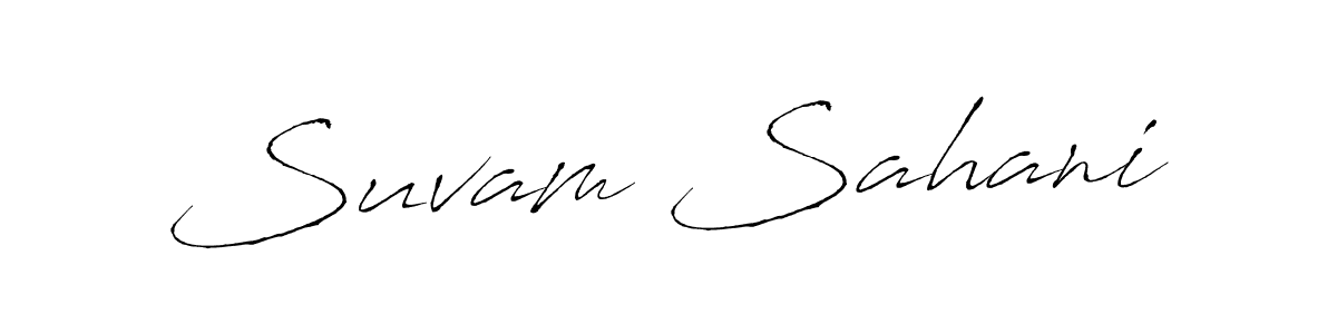 Make a beautiful signature design for name Suvam Sahani. Use this online signature maker to create a handwritten signature for free. Suvam Sahani signature style 6 images and pictures png