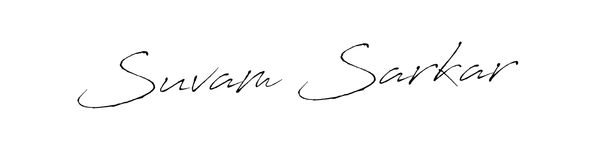 Suvam Sarkar stylish signature style. Best Handwritten Sign (Antro_Vectra) for my name. Handwritten Signature Collection Ideas for my name Suvam Sarkar. Suvam Sarkar signature style 6 images and pictures png
