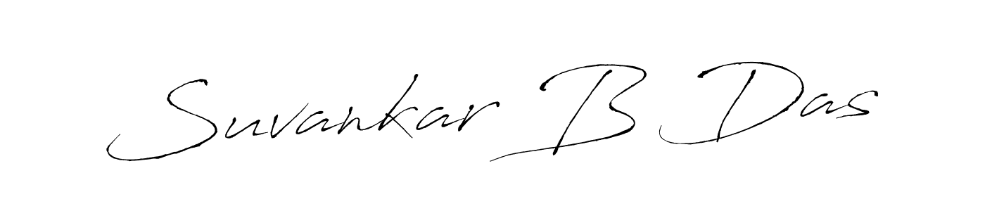 The best way (Antro_Vectra) to make a short signature is to pick only two or three words in your name. The name Suvankar B Das include a total of six letters. For converting this name. Suvankar B Das signature style 6 images and pictures png