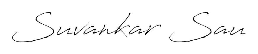 Get inspired by this graceful Antro_Vectra signature style for name Suvankar Sau. Smooth loops and balanced proportions for everyday use. Suvankar Sau signature style 6 images and pictures png