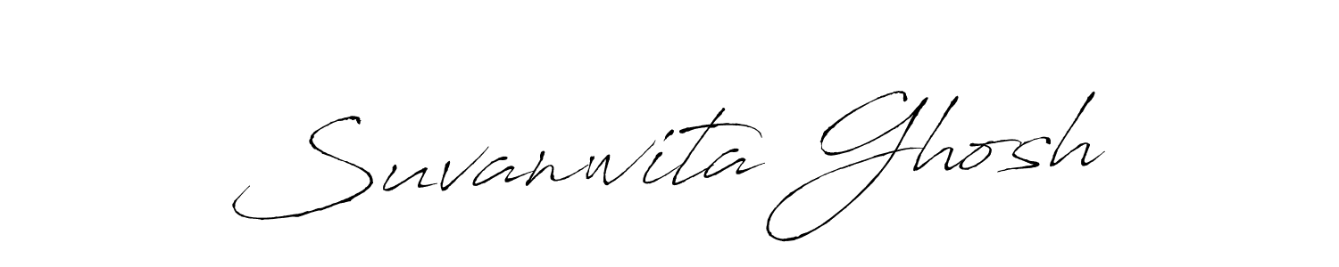 Make a beautiful signature design for name Suvanwita Ghosh. With this signature (Antro_Vectra) style, you can create a handwritten signature for free. Suvanwita Ghosh signature style 6 images and pictures png