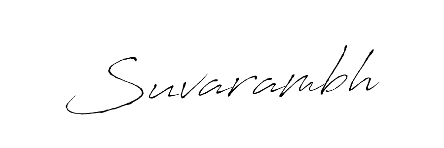 Use a signature maker to create a handwritten signature online. With this signature software, you can design (Antro_Vectra) your own signature for name Suvarambh. Suvarambh signature style 6 images and pictures png
