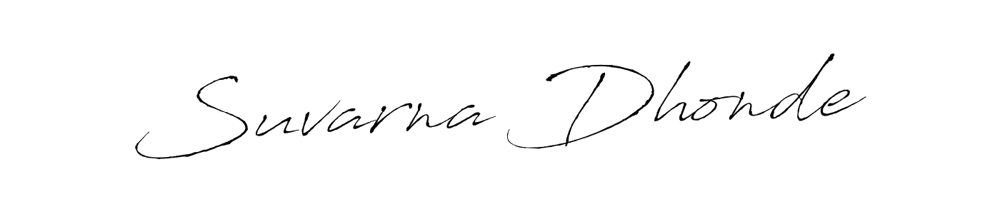 Antro_Vectra is a professional signature style that is perfect for those who want to add a touch of class to their signature. It is also a great choice for those who want to make their signature more unique. Get Suvarna Dhonde name to fancy signature for free. Suvarna Dhonde signature style 6 images and pictures png