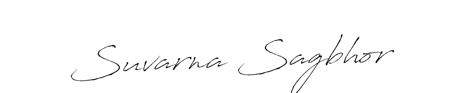 Suvarna Sagbhor stylish signature style. Best Handwritten Sign (Antro_Vectra) for my name. Handwritten Signature Collection Ideas for my name Suvarna Sagbhor. Suvarna Sagbhor signature style 6 images and pictures png