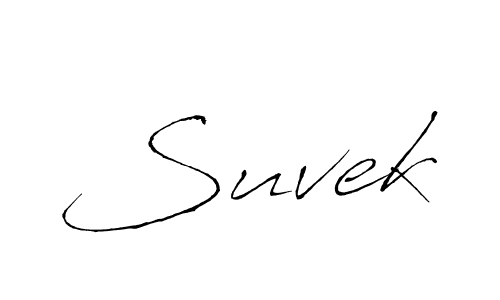 Create a beautiful signature design for name Suvek. With this signature (Antro_Vectra) fonts, you can make a handwritten signature for free. Suvek signature style 6 images and pictures png