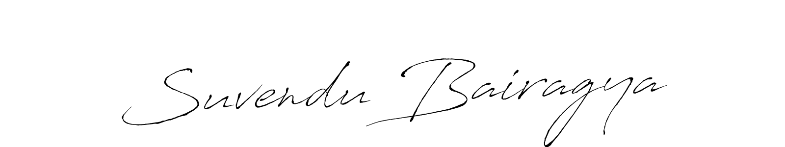 How to make Suvendu Bairagya signature? Antro_Vectra is a professional autograph style. Create handwritten signature for Suvendu Bairagya name. Suvendu Bairagya signature style 6 images and pictures png