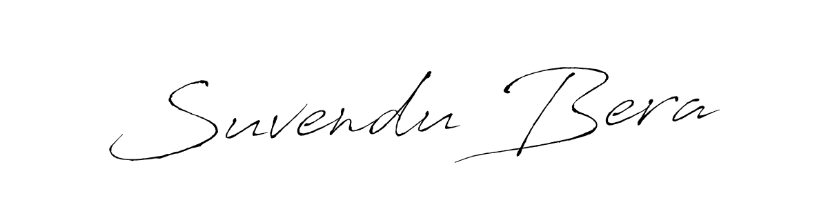 Use a signature maker to create a handwritten signature online. With this signature software, you can design (Antro_Vectra) your own signature for name Suvendu Bera. Suvendu Bera signature style 6 images and pictures png