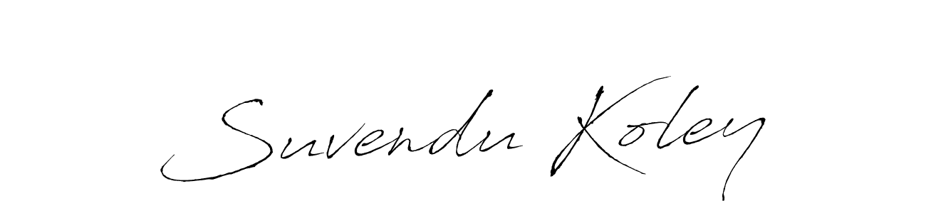 Make a beautiful signature design for name Suvendu Koley. With this signature (Antro_Vectra) style, you can create a handwritten signature for free. Suvendu Koley signature style 6 images and pictures png