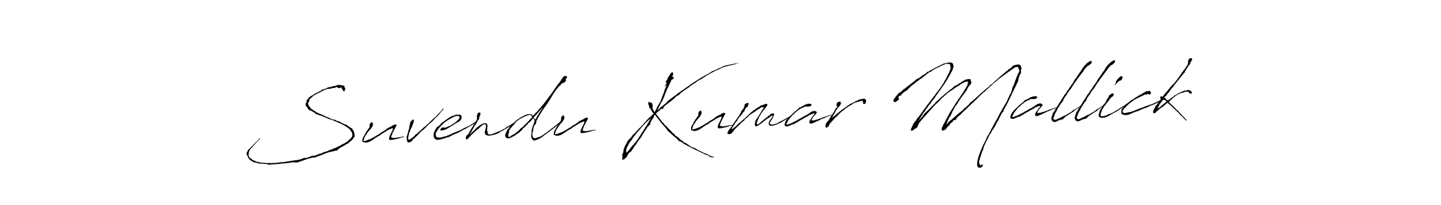 How to make Suvendu Kumar Mallick name signature. Use Antro_Vectra style for creating short signs online. This is the latest handwritten sign. Suvendu Kumar Mallick signature style 6 images and pictures png