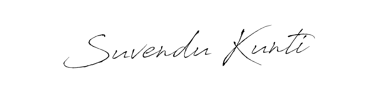 Also we have Suvendu Kunti name is the best signature style. Create professional handwritten signature collection using Antro_Vectra autograph style. Suvendu Kunti signature style 6 images and pictures png