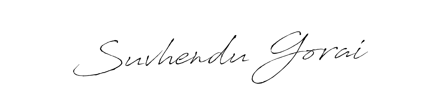 Make a beautiful signature design for name Suvhendu Gorai. With this signature (Antro_Vectra) style, you can create a handwritten signature for free. Suvhendu Gorai signature style 6 images and pictures png