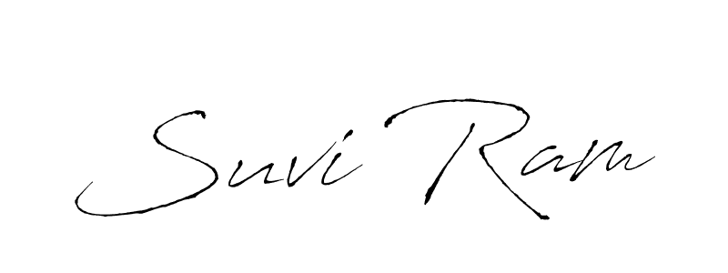 Make a beautiful signature design for name Suvi Ram. With this signature (Antro_Vectra) style, you can create a handwritten signature for free. Suvi Ram signature style 6 images and pictures png