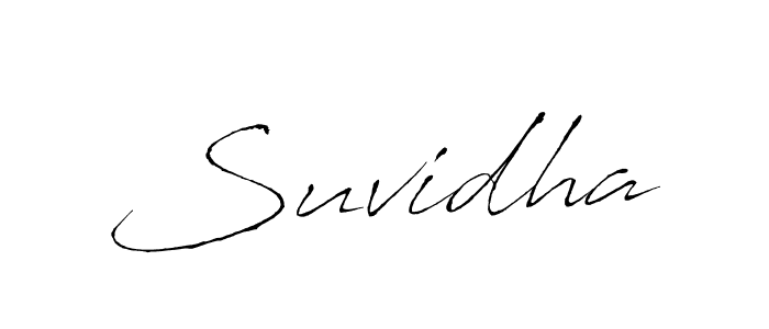 Suvidha stylish signature style. Best Handwritten Sign (Antro_Vectra) for my name. Handwritten Signature Collection Ideas for my name Suvidha. Suvidha signature style 6 images and pictures png