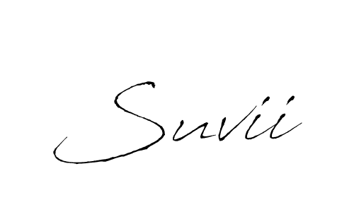 Create a beautiful signature design for name Suvii. With this signature (Antro_Vectra) fonts, you can make a handwritten signature for free. Suvii signature style 6 images and pictures png