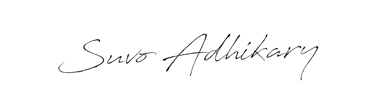 It looks lik you need a new signature style for name Suvo Adhikary. Design unique handwritten (Antro_Vectra) signature with our free signature maker in just a few clicks. Suvo Adhikary signature style 6 images and pictures png