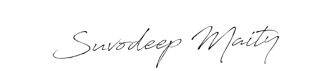 Design your own signature with our free online signature maker. With this signature software, you can create a handwritten (Antro_Vectra) signature for name Suvodeep Maity. Suvodeep Maity signature style 6 images and pictures png