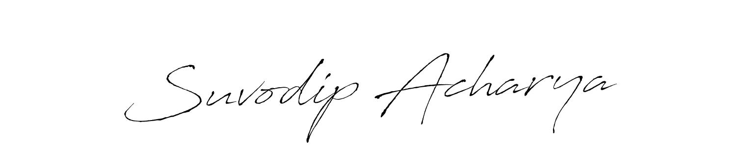 Suvodip Acharya stylish signature style. Best Handwritten Sign (Antro_Vectra) for my name. Handwritten Signature Collection Ideas for my name Suvodip Acharya. Suvodip Acharya signature style 6 images and pictures png