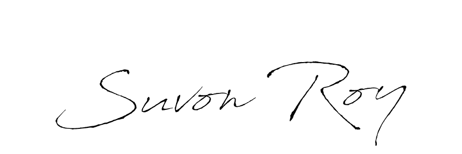 Create a beautiful signature design for name Suvon Roy. With this signature (Antro_Vectra) fonts, you can make a handwritten signature for free. Suvon Roy signature style 6 images and pictures png