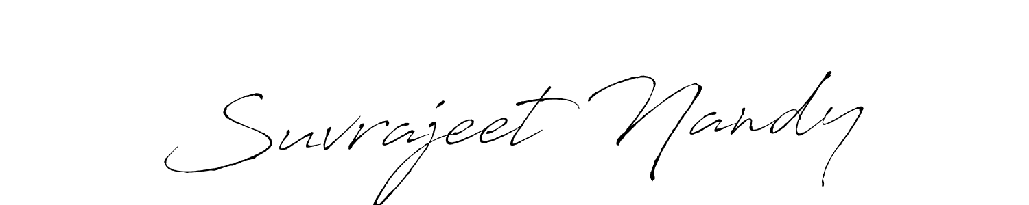 Antro_Vectra is a professional signature style that is perfect for those who want to add a touch of class to their signature. It is also a great choice for those who want to make their signature more unique. Get Suvrajeet Nandy name to fancy signature for free. Suvrajeet Nandy signature style 6 images and pictures png