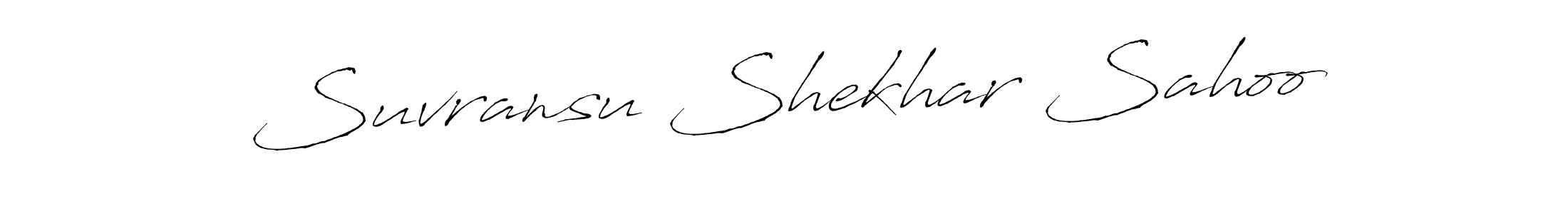 You should practise on your own different ways (Antro_Vectra) to write your name (Suvransu Shekhar Sahoo) in signature. don't let someone else do it for you. Suvransu Shekhar Sahoo signature style 6 images and pictures png