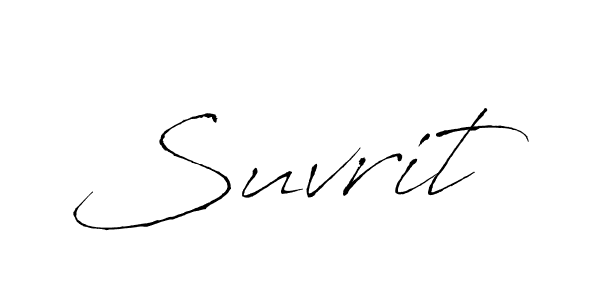 You should practise on your own different ways (Antro_Vectra) to write your name (Suvrit) in signature. don't let someone else do it for you. Suvrit signature style 6 images and pictures png