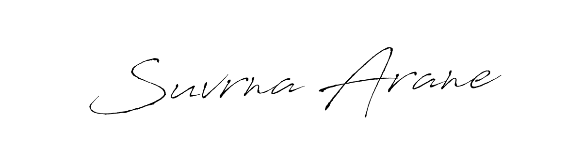 Similarly Antro_Vectra is the best handwritten signature design. Signature creator online .You can use it as an online autograph creator for name Suvrna Arane. Suvrna Arane signature style 6 images and pictures png