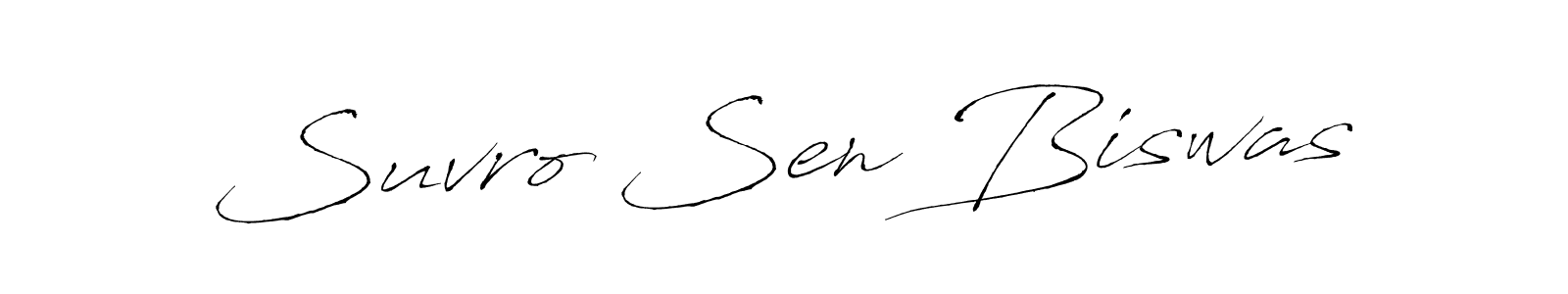 Suvro Sen Biswas stylish signature style. Best Handwritten Sign (Antro_Vectra) for my name. Handwritten Signature Collection Ideas for my name Suvro Sen Biswas. Suvro Sen Biswas signature style 6 images and pictures png