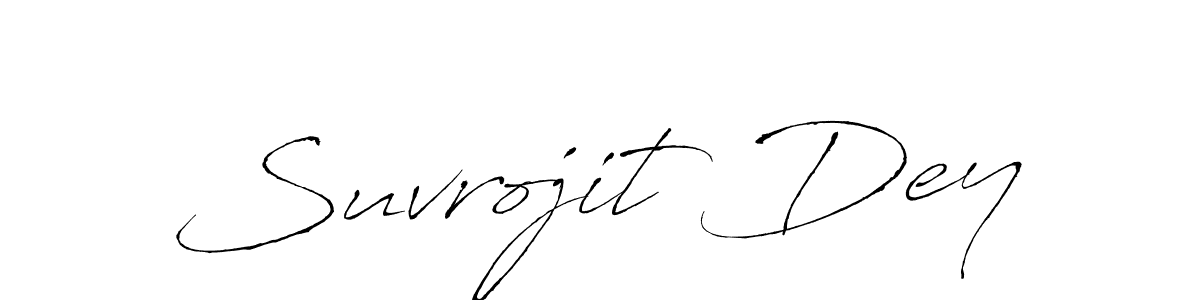 How to make Suvrojit Dey signature? Antro_Vectra is a professional autograph style. Create handwritten signature for Suvrojit Dey name. Suvrojit Dey signature style 6 images and pictures png