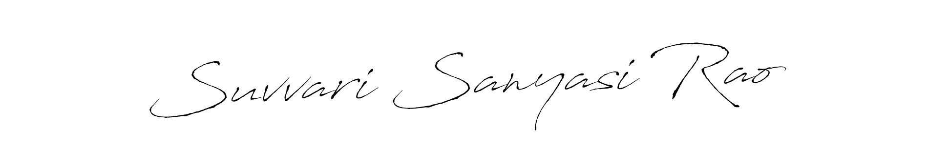 Use a signature maker to create a handwritten signature online. With this signature software, you can design (Antro_Vectra) your own signature for name Suvvari Sanyasi Rao. Suvvari Sanyasi Rao signature style 6 images and pictures png